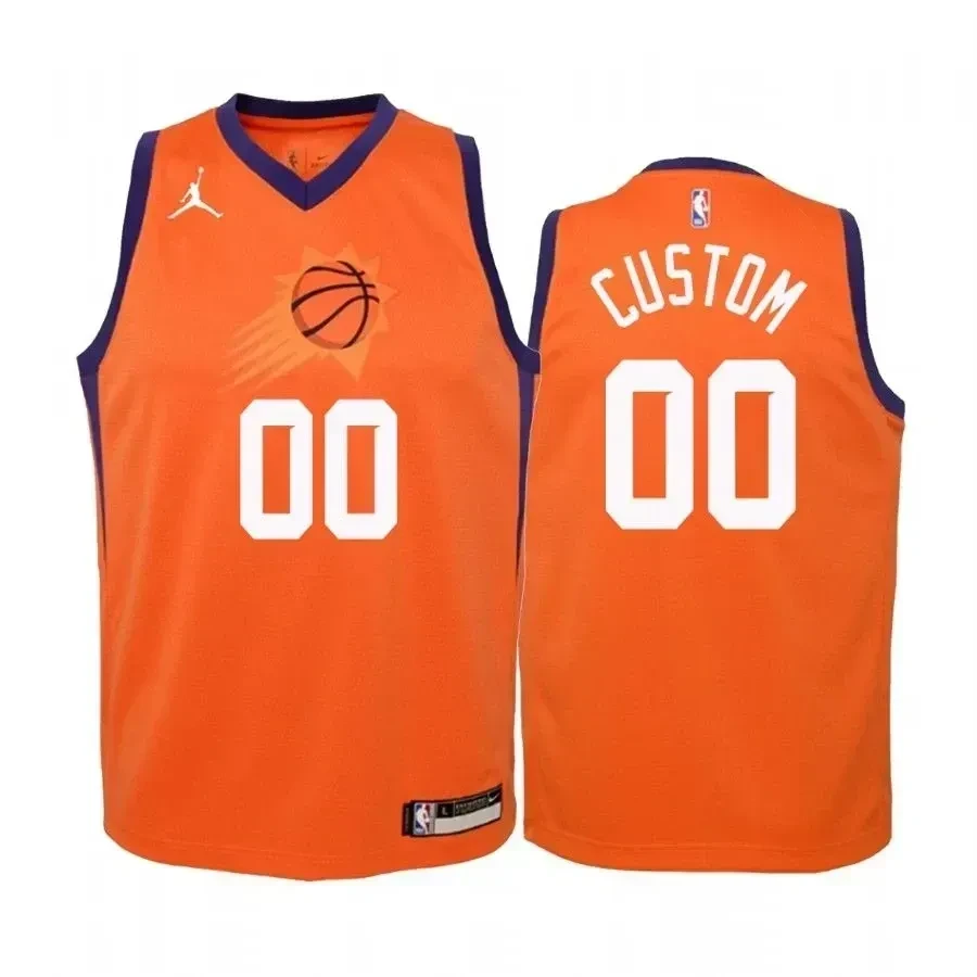 Custom Phoenix Suns Orange Statet Jumpman NBA Jersey Youth