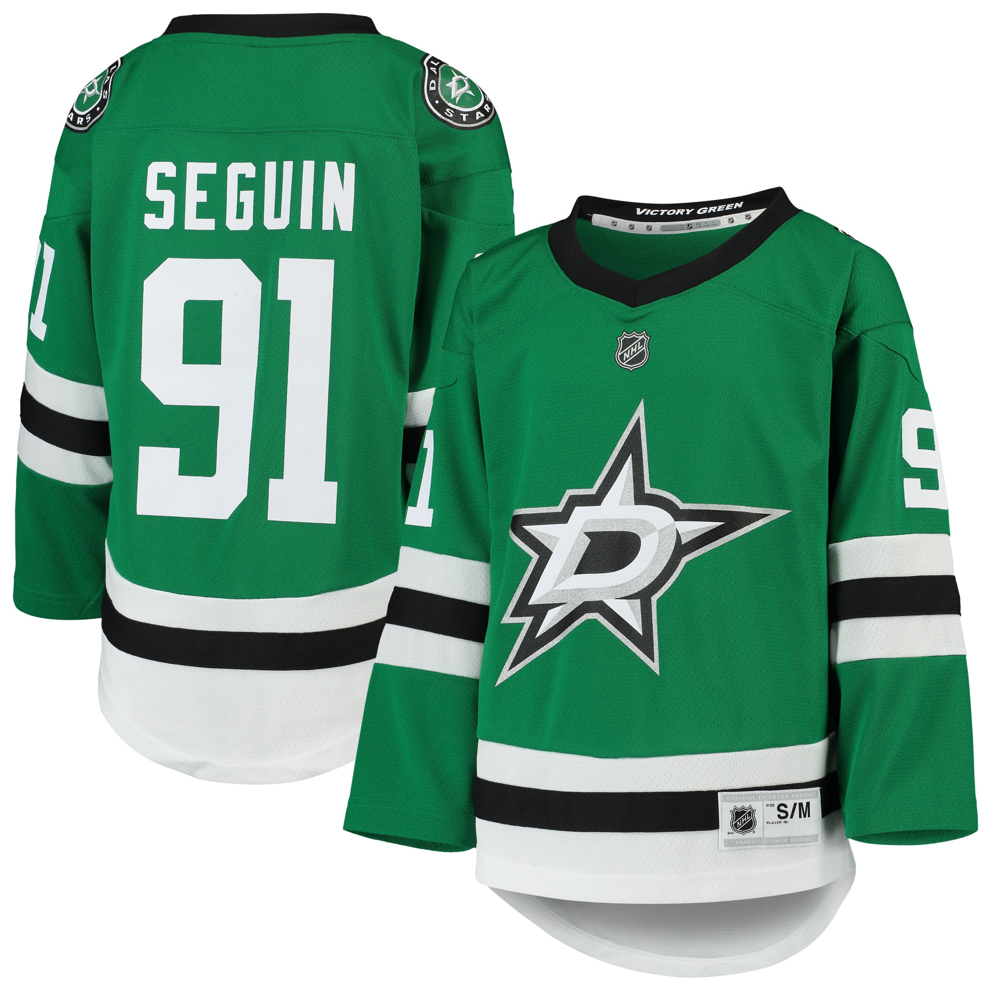Dallas Stars Tyler Seguin Kelly Green Home Player NHL Jersey Youth
