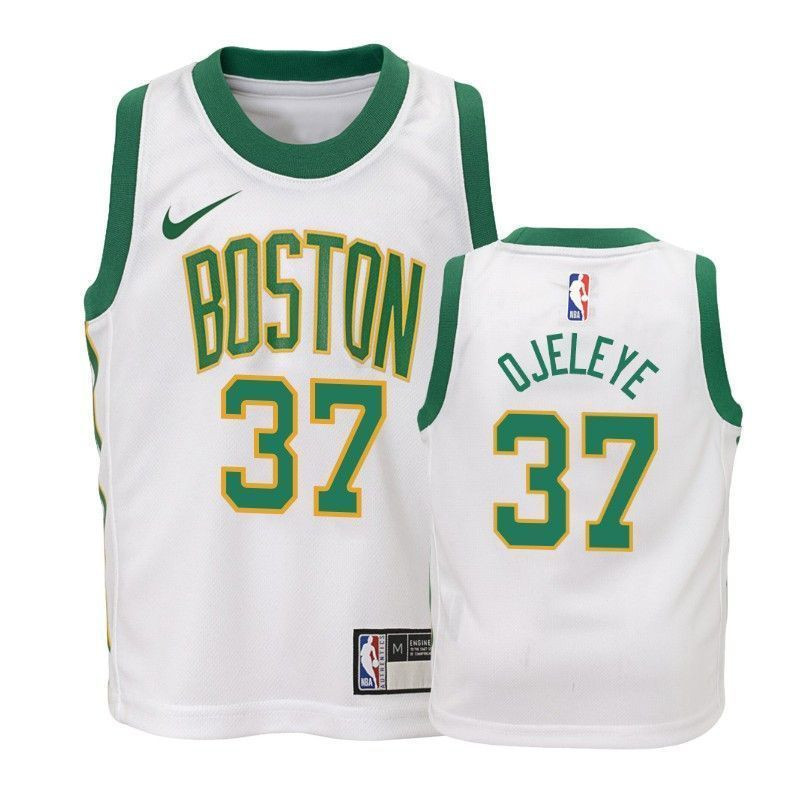 Celtics Semi Ojeleye 37 Cit White NBA Jersey Youth