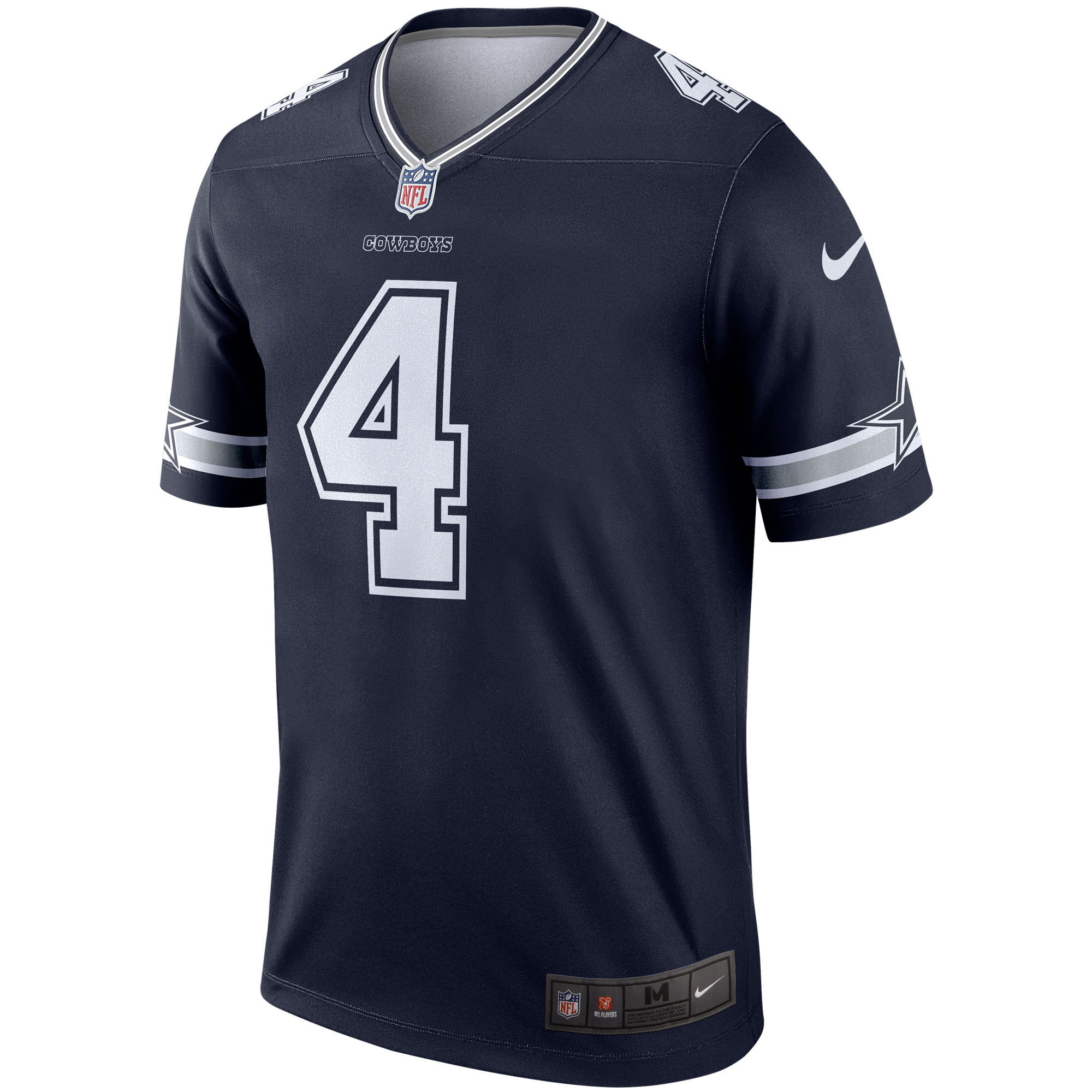 Dallas Cowboys Dak Prescott Navy Team Legend Player Performance Top NFL Jersey Men's