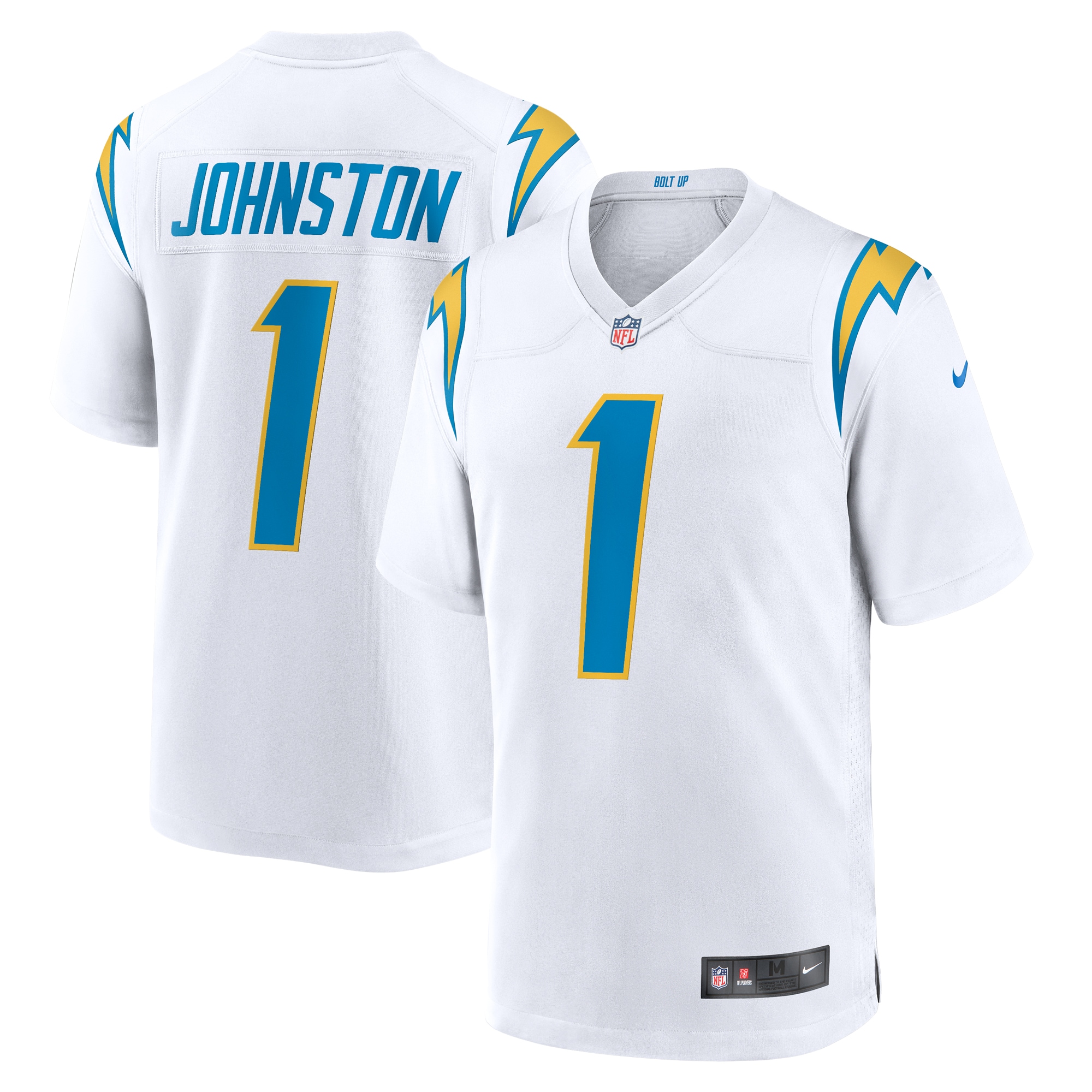 Los Angeles Chargers Quentin Johnston White Away Game NFL Jersey Men's