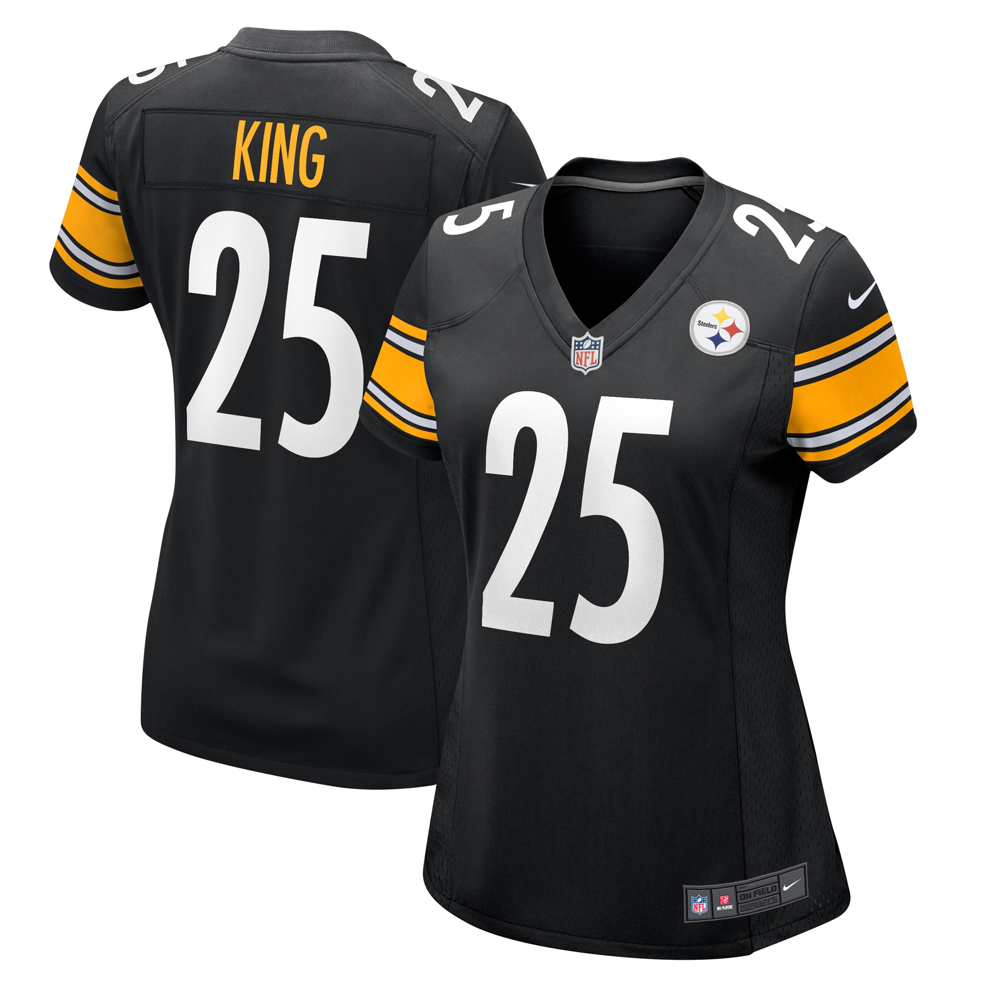 Pittsburgh Steelers Desmond King Black Game NFL Jersey Women's