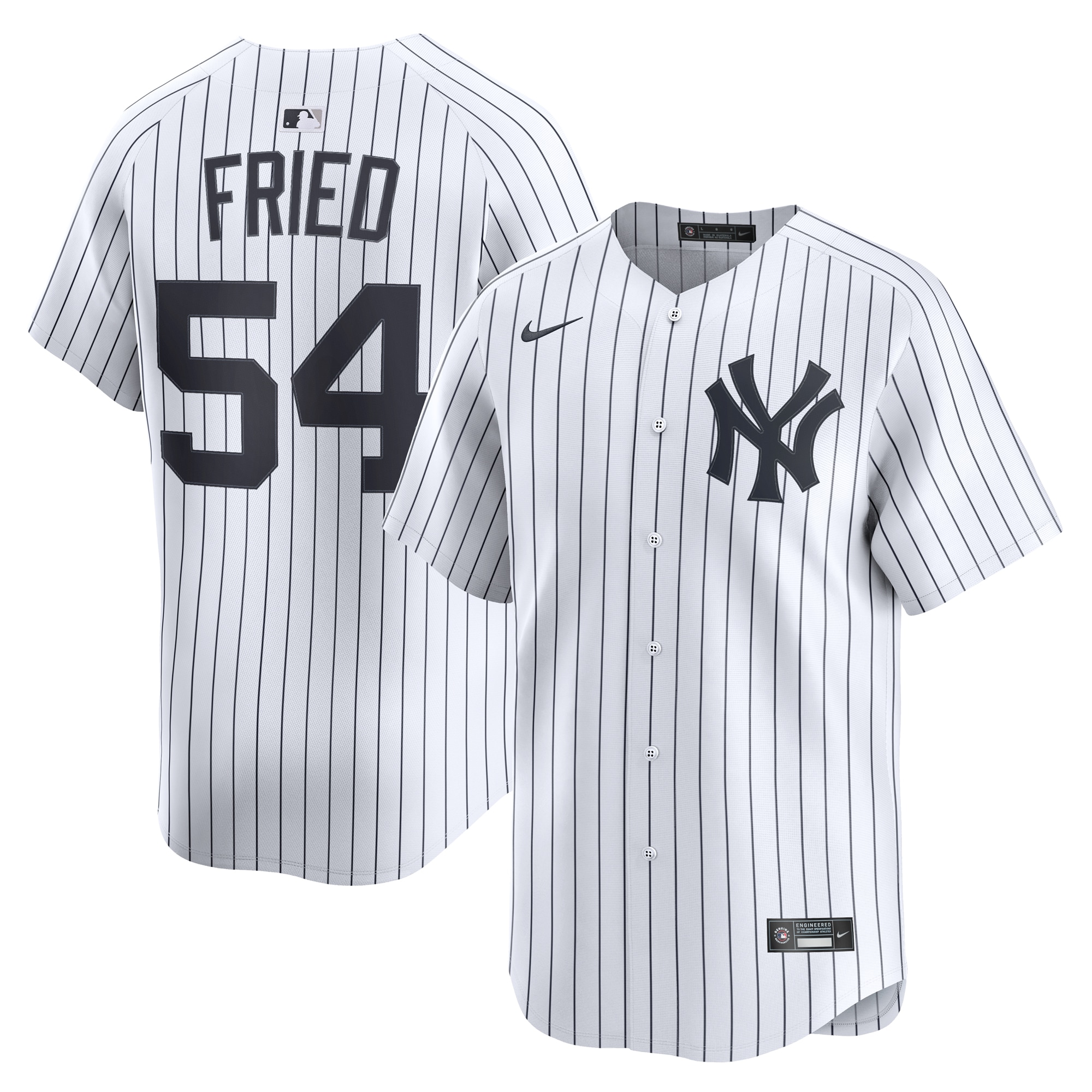 New York Yankees Max Fried White Home Limited Player MLB Jersey Men's