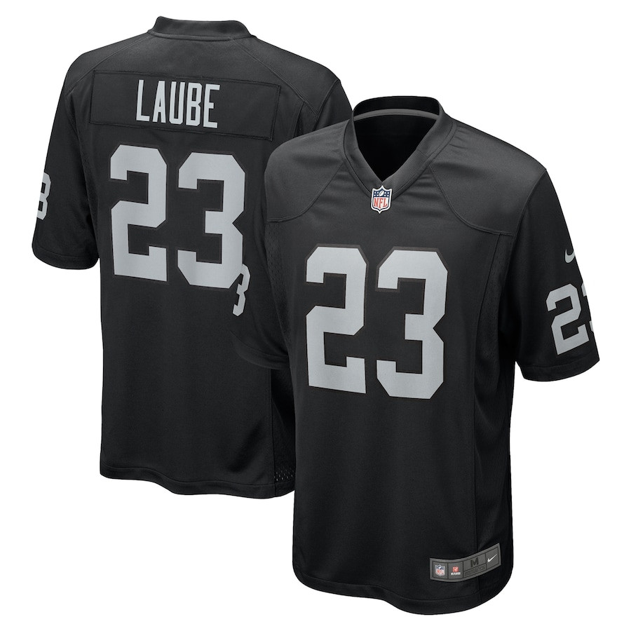 Dylan Laube 23 Las Vegas Raiders Team Game Black NFL Jersey Men's
