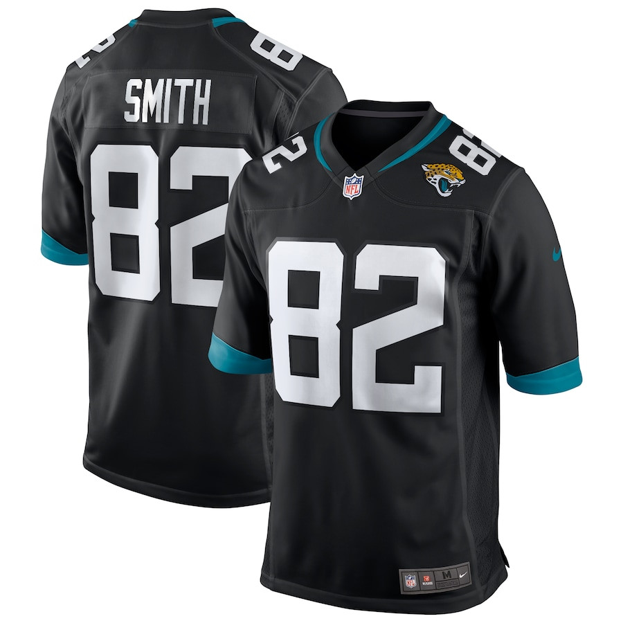 Jimmy Smith 82 Jacksonville Jaguars Game Retired Black NFL Jersey Men's