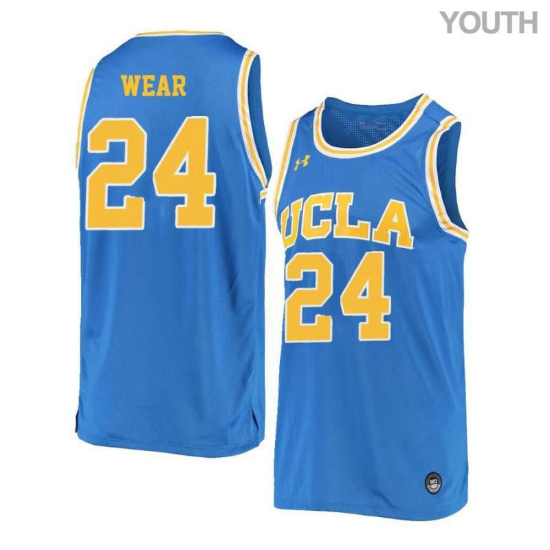 24 Travis Wear Blue Retro Elite UCLA Bruins NCAA Jersey Youth