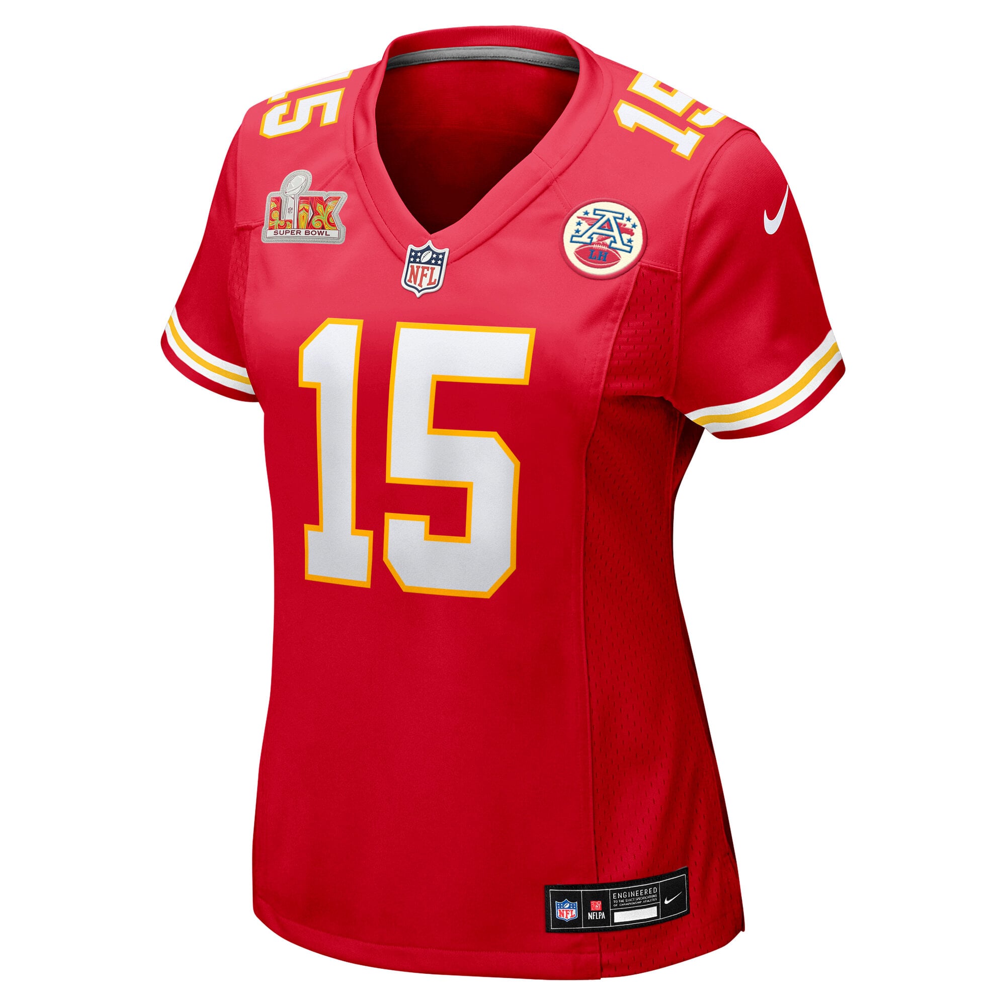 Kansas City Chiefs Patrick Mahomes Red Super Bowl LIX Game NFL Jersey Women's