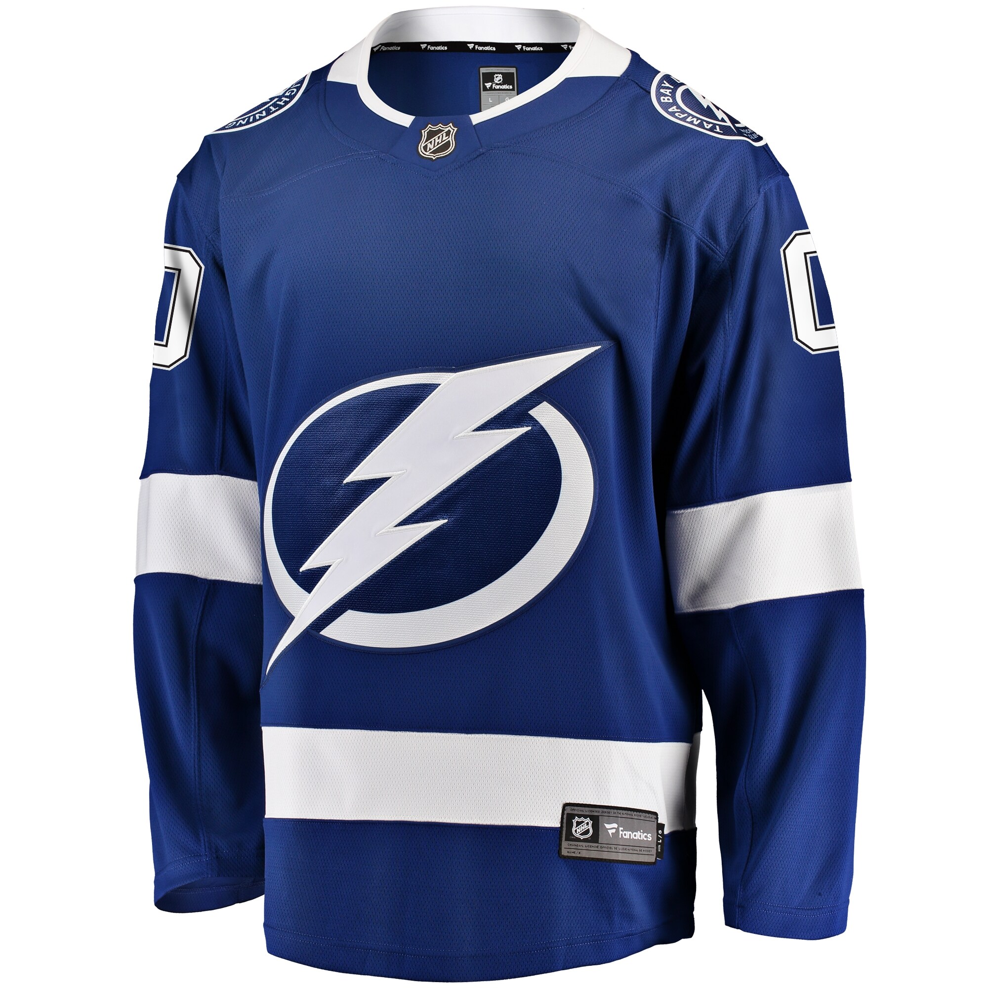 Tampa Bay Lightning Blue Home Breakaway Custom NHL Jersey Men's