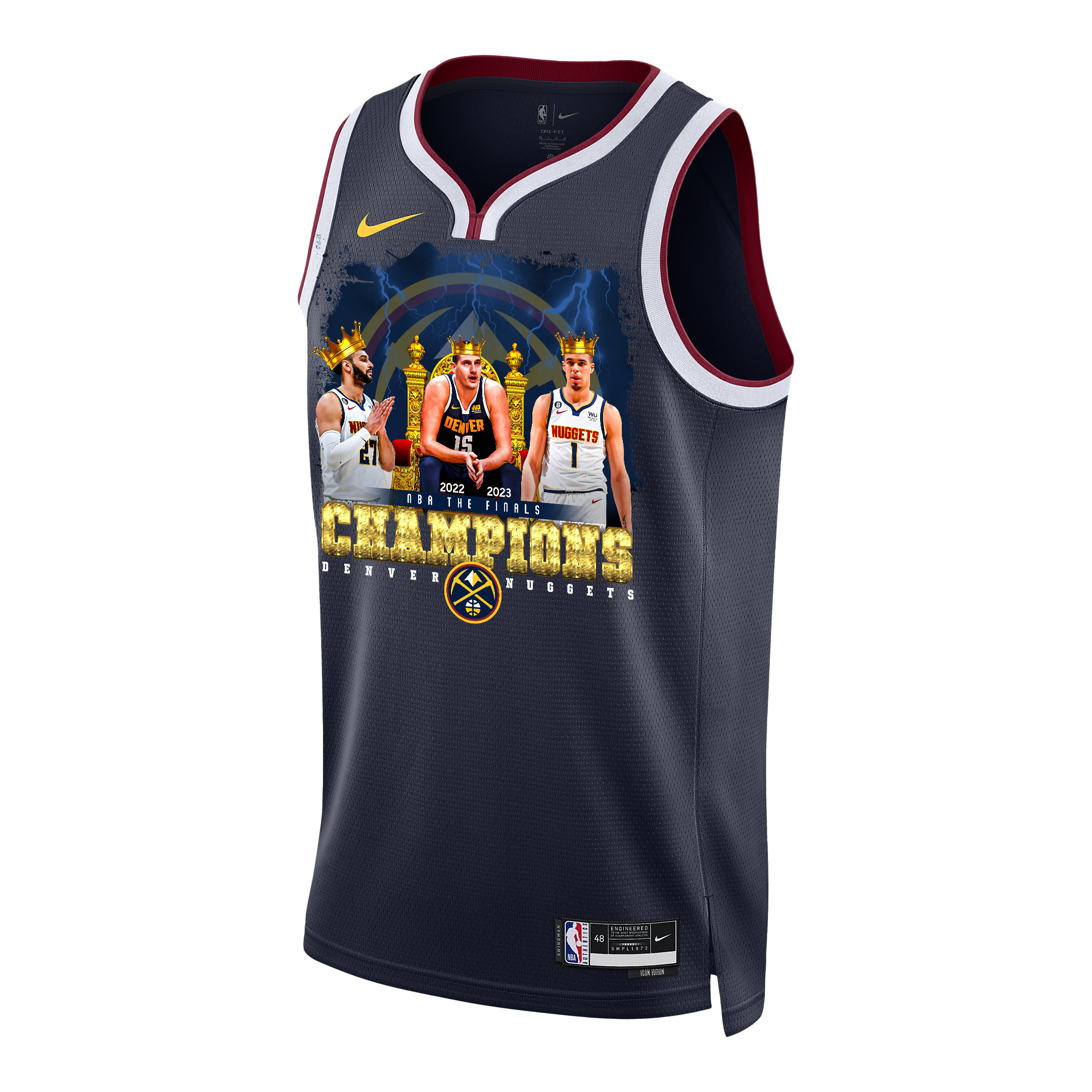 Denver Nuggets King's Players Of 2023 Champions Swingman Black NBA Jersey Men's