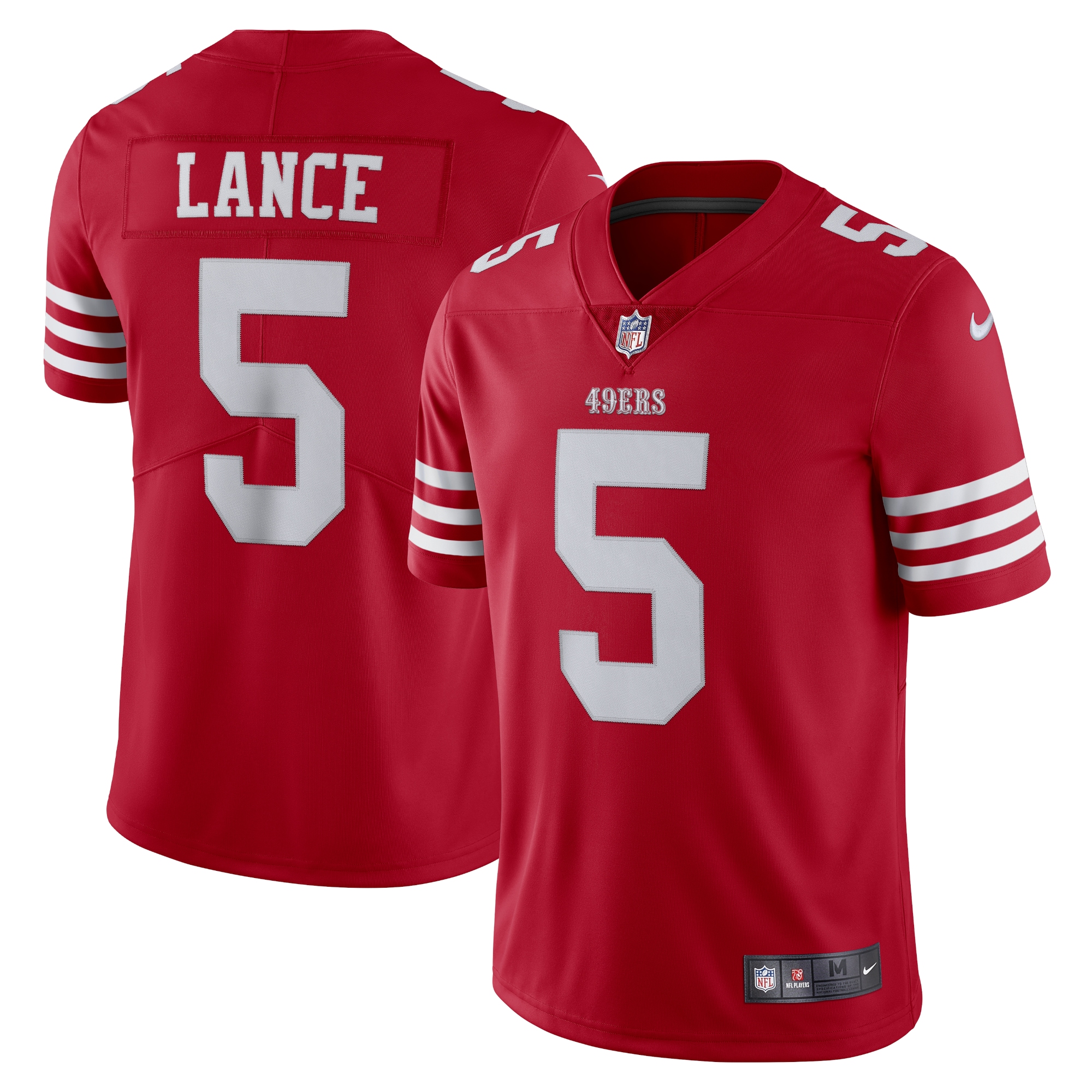 San Francisco 49ers Trey Lance Scarlet Vapor Limited NFL Jersey Men's