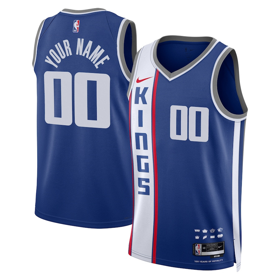 Sacremento Kings 2023/24 City Edition Swingman Custom Blue NBA Jersey Men's
