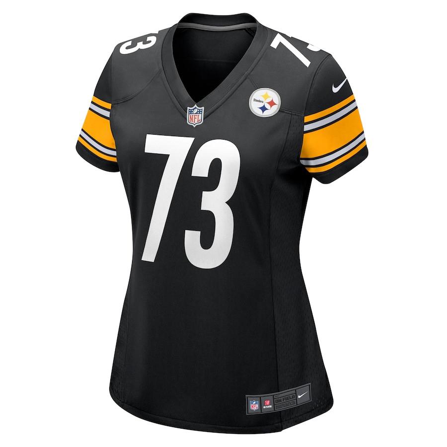 Isaac Seumalo 73 Pittsburgh Steelers Game Black NFL Jersey Women's
