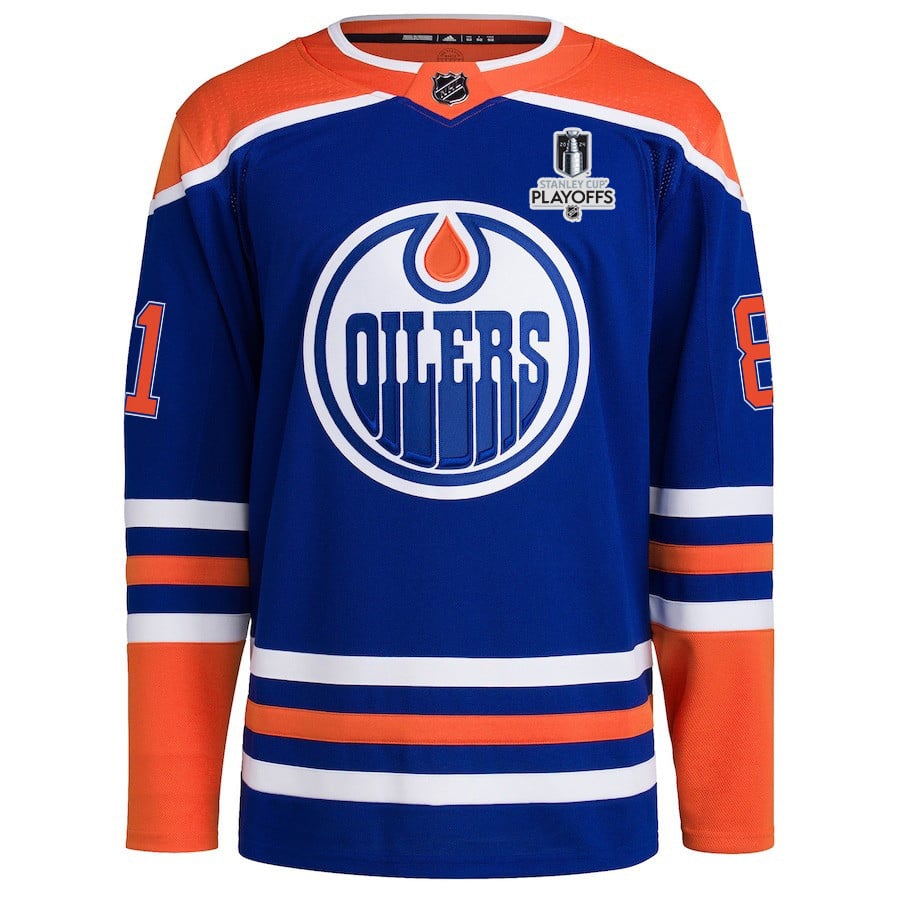 Evander Kane 91 Edmonton Oilers 2024 Playoffs Patch Home Men NHL Jersey Men's