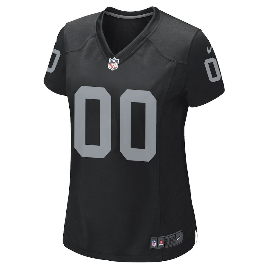 Las Vegas Raiders Custom Game Black NFL Jersey Women's