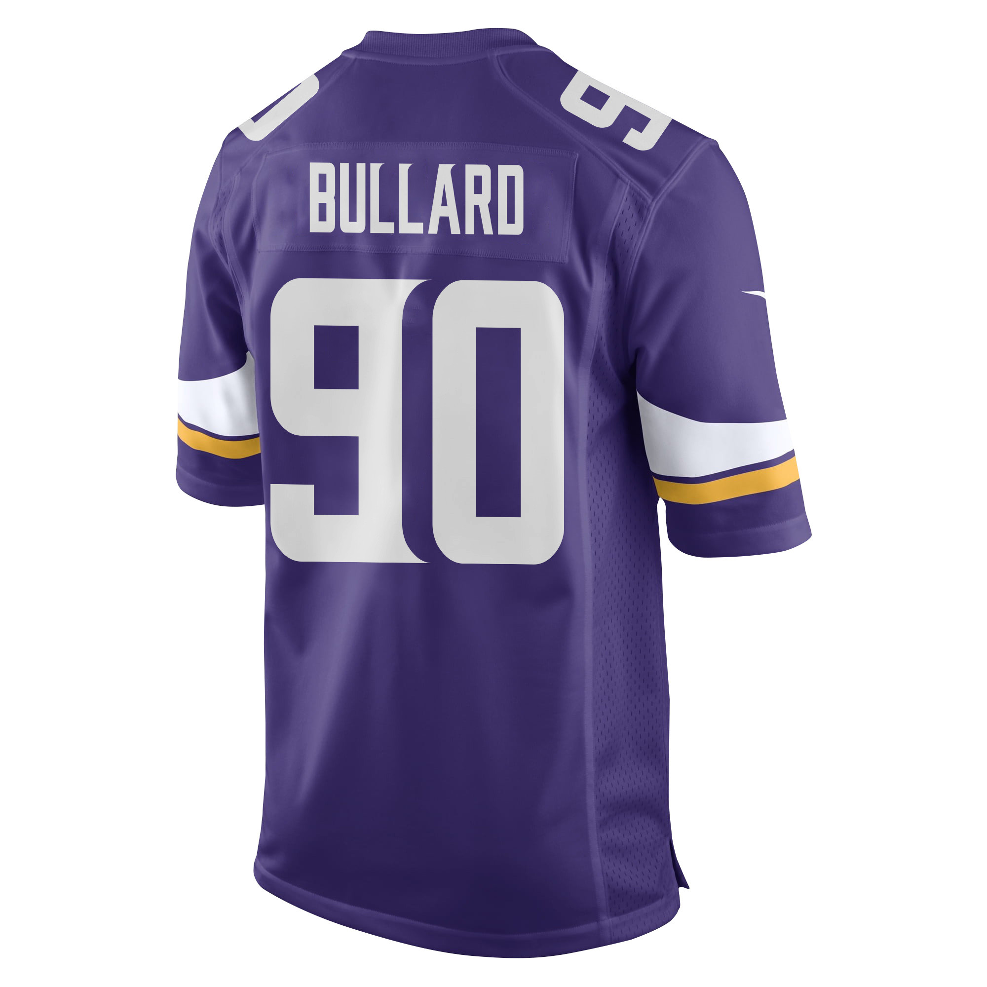 Jonathan Bullard 90 Minnesota Vikings Super Bowl LIX New Orleans Patch Game Purple NFL Jersey Men's