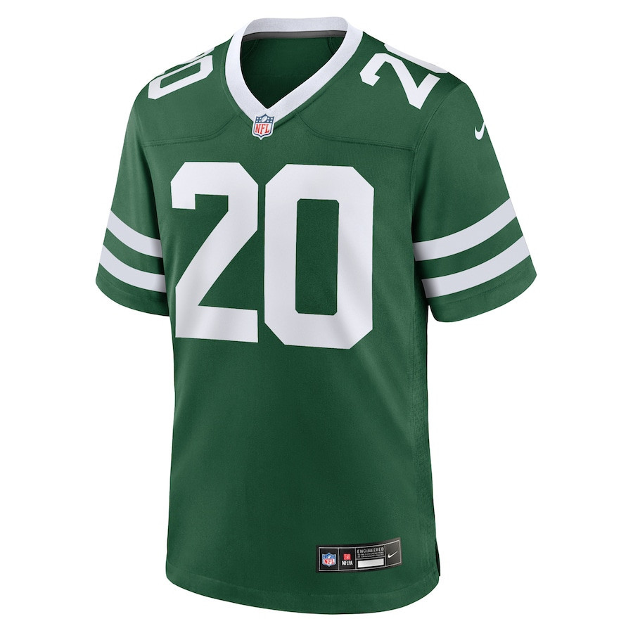 Breece Hall 95 New York Jets Game Legacy Green NFL Jersey Men's
