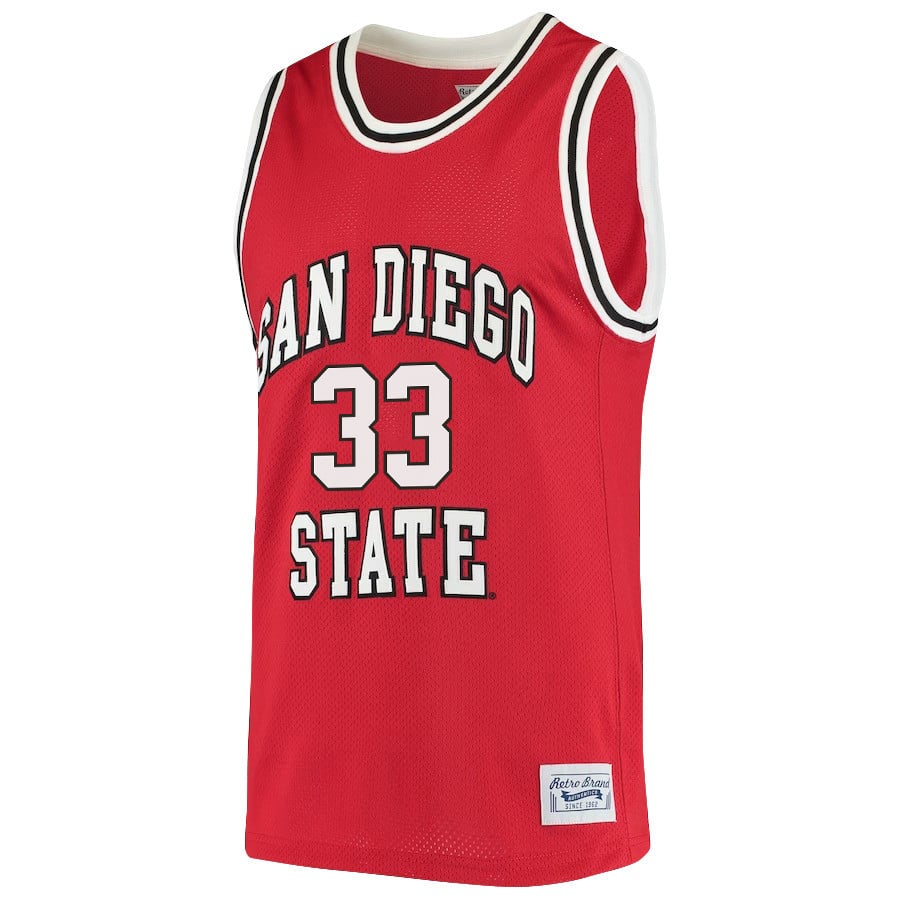 Aguek Arop 33 San Diego State Aztecs 2023- Red NCAA Jersey Men's