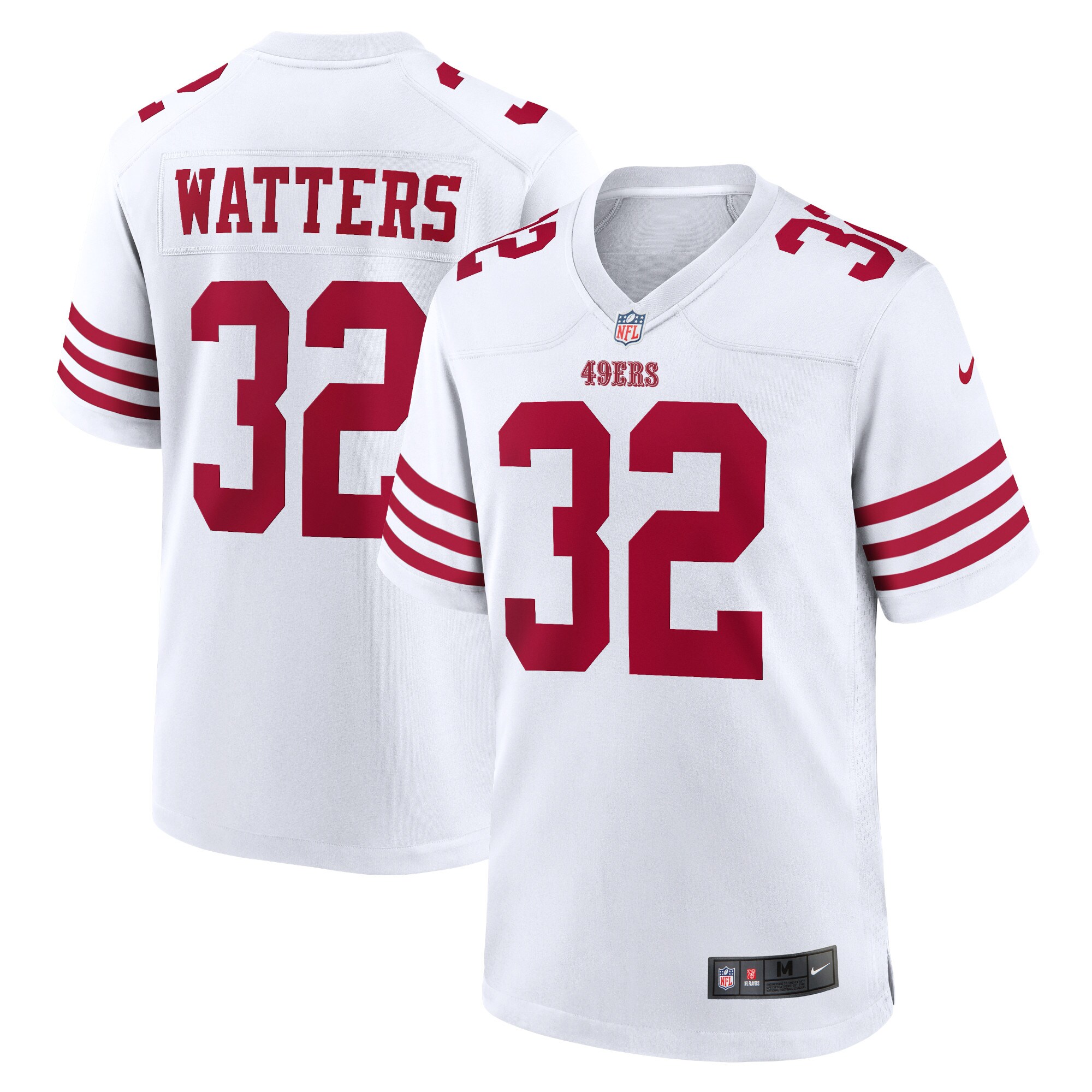 San Francisco 49ers Ricky Watters White Retired Player Game NFL Jersey Men's