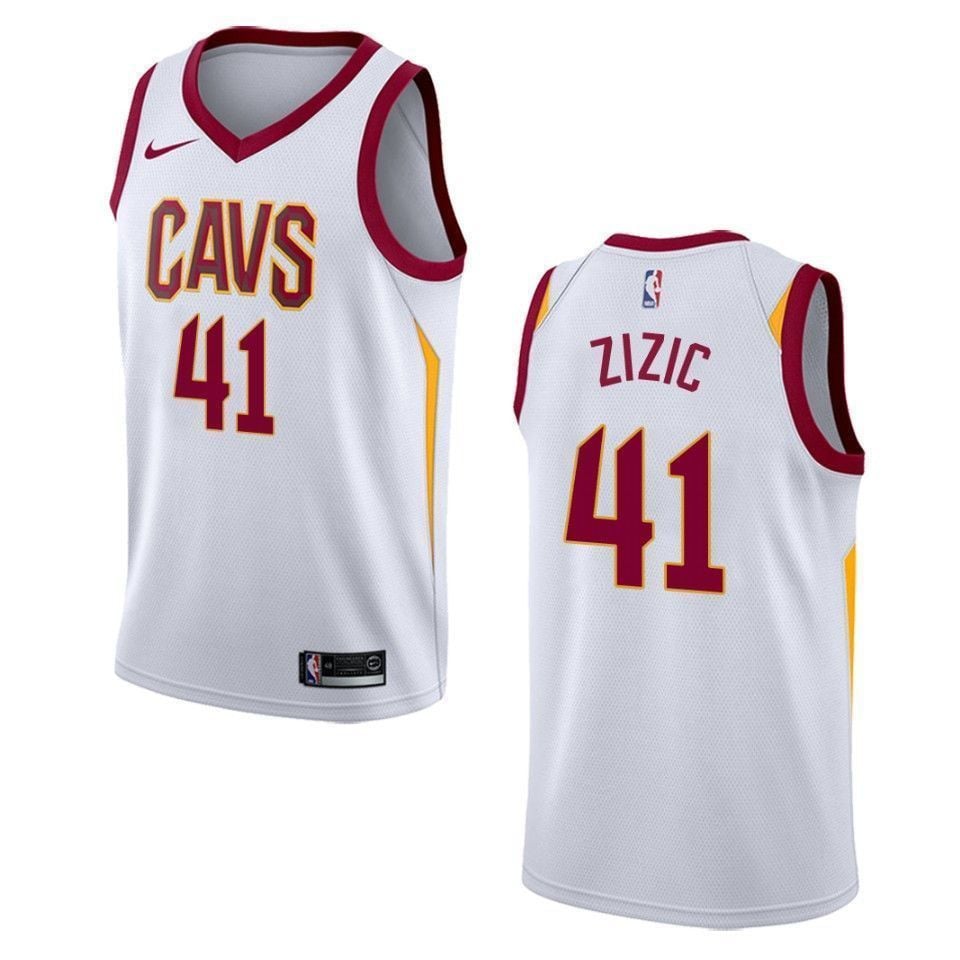Cleveland Cavaliers 41 Ante Zizic Association Swingman White NBA Jersey Men's