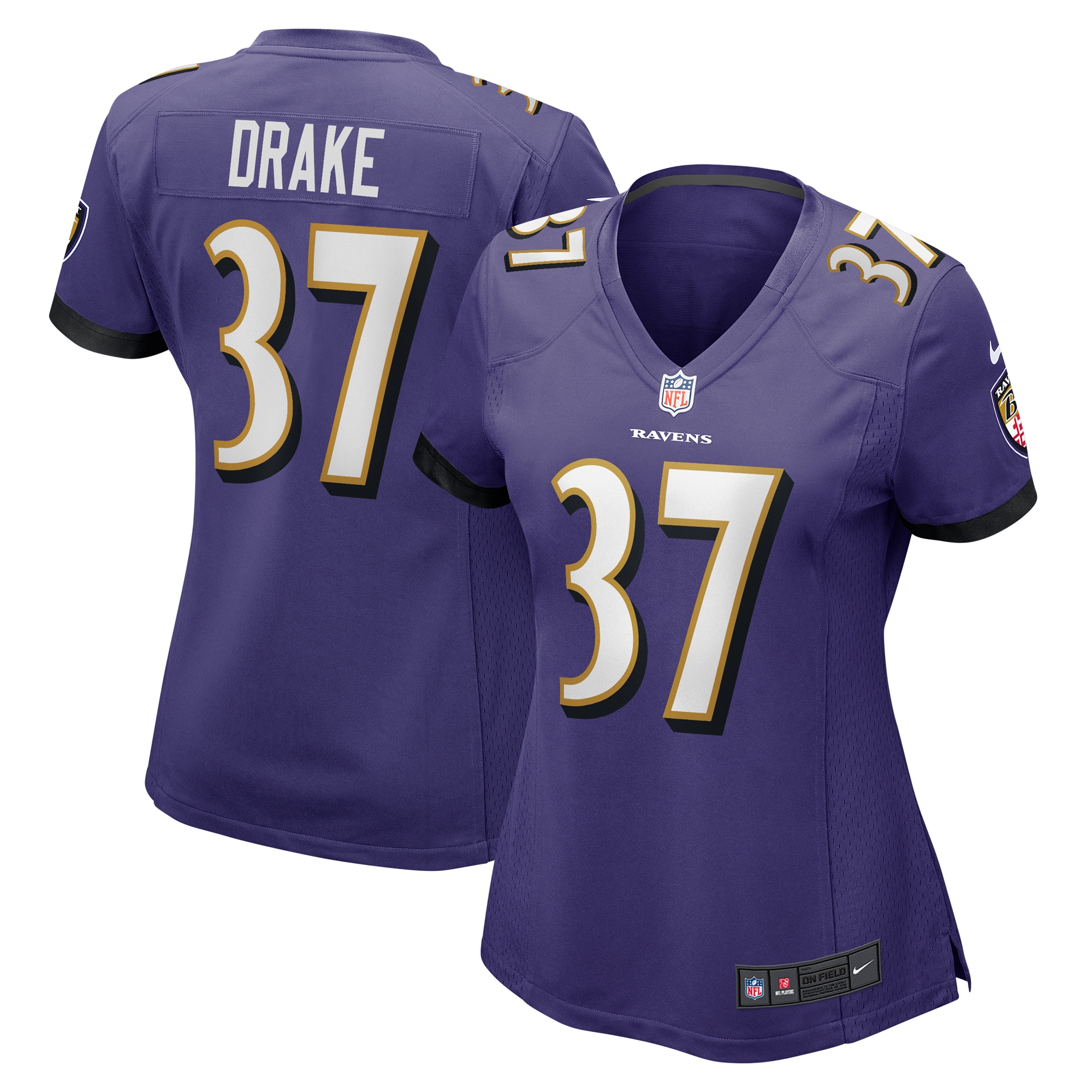 Baltimore Ravens Kenyan Drake Purple Game NFL Jersey Women's
