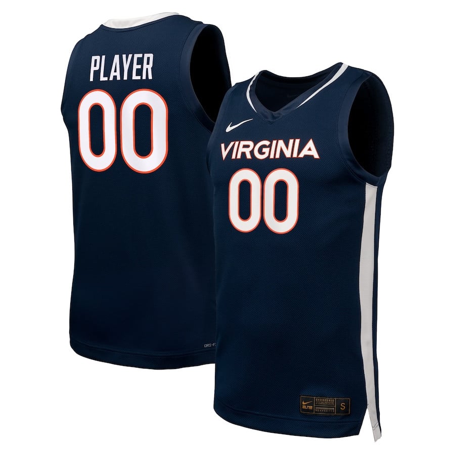 Virginia Cavalier Unisex NIL Custom Navy NCAA Jersey Unisex