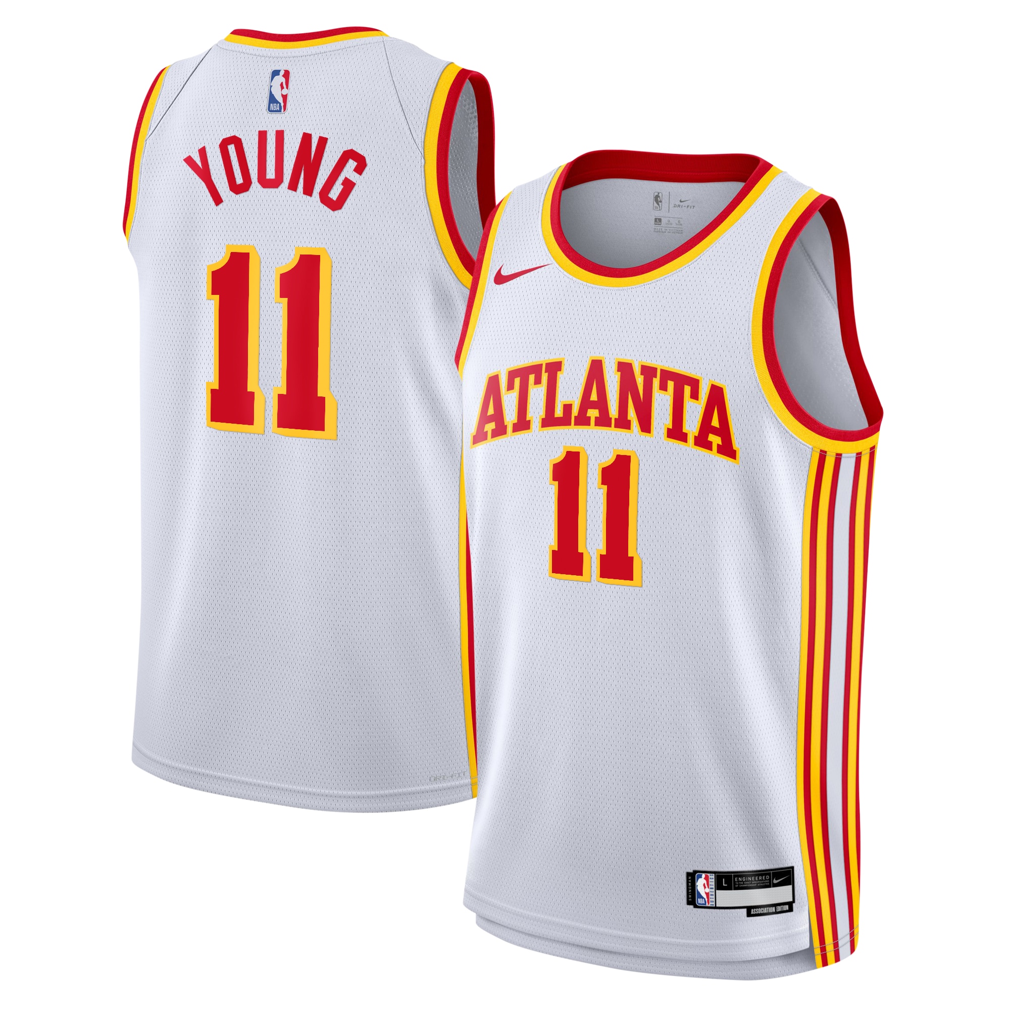 Atlanta Hawks Association Swingman White Trae Youn NBA Jersey Youth