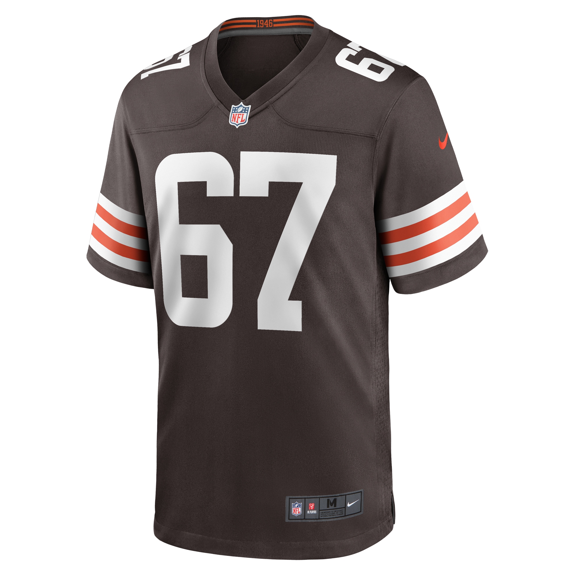 Cleveland Browns Justin Murray Brown Team Game NFL Jersey Men's