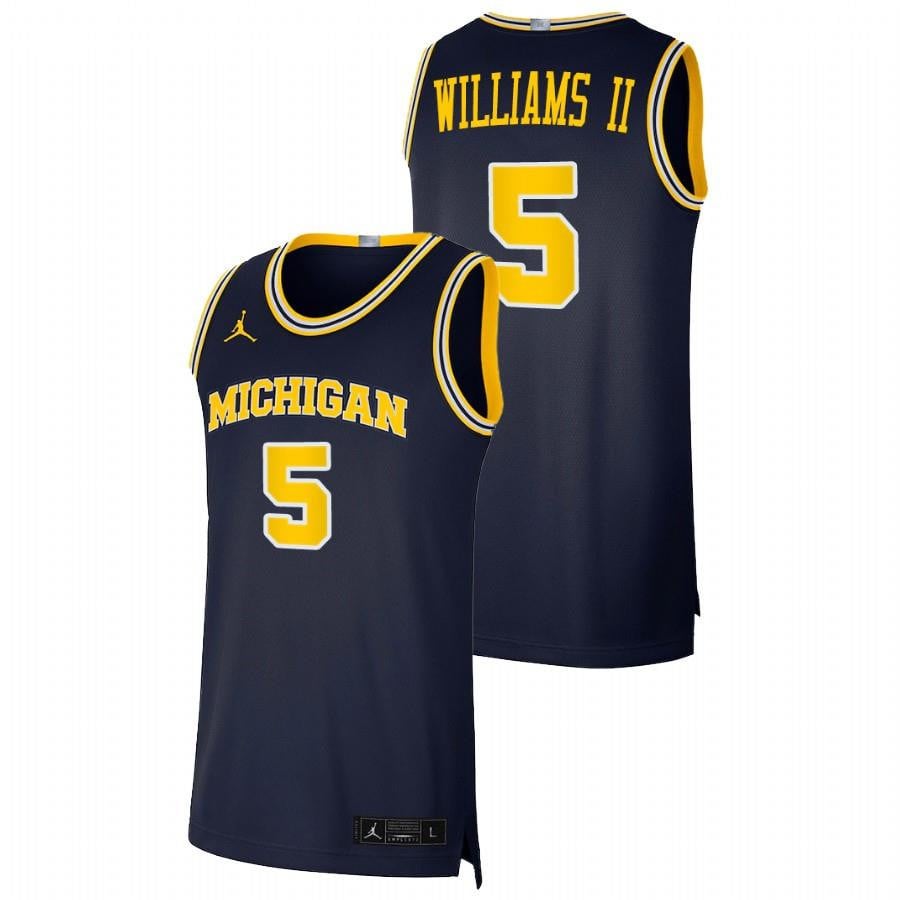 Terrance Williams II 5 Michigan Wolverines Navy Dri-FIT Swingman NCAA Jersey Men's