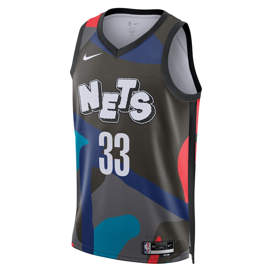 Nic Claxton 33 Brooklyn Nets 2023/24 City Edition Swingman Black NBA Jersey Men's