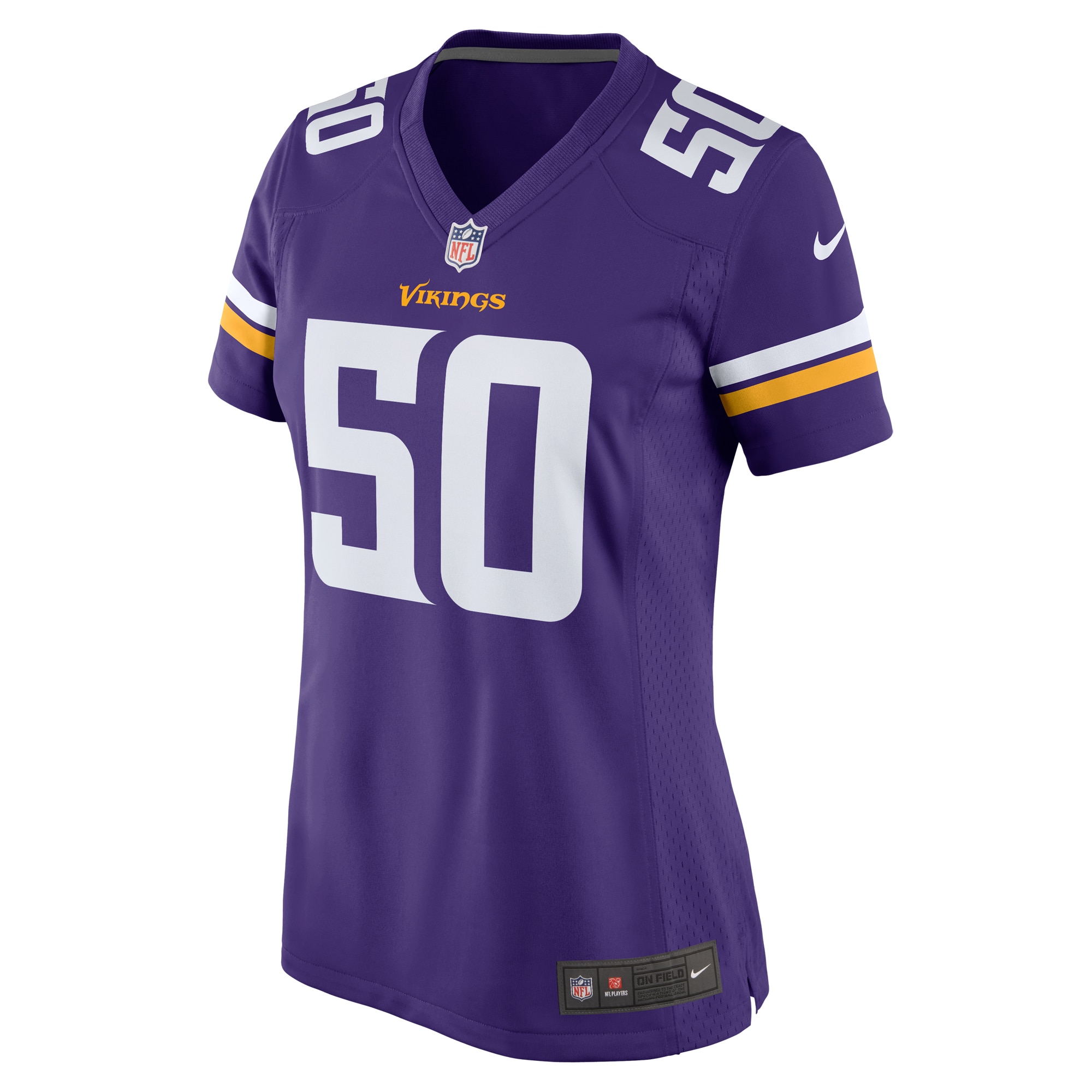 Minnesota Vikings Levi Drake Rodriguez Purple Game NFL Jersey Women's