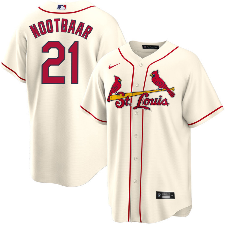 Lars Nootbaar 21 St. Louis Cardinals Alternate Cream MLB Jersey Men's