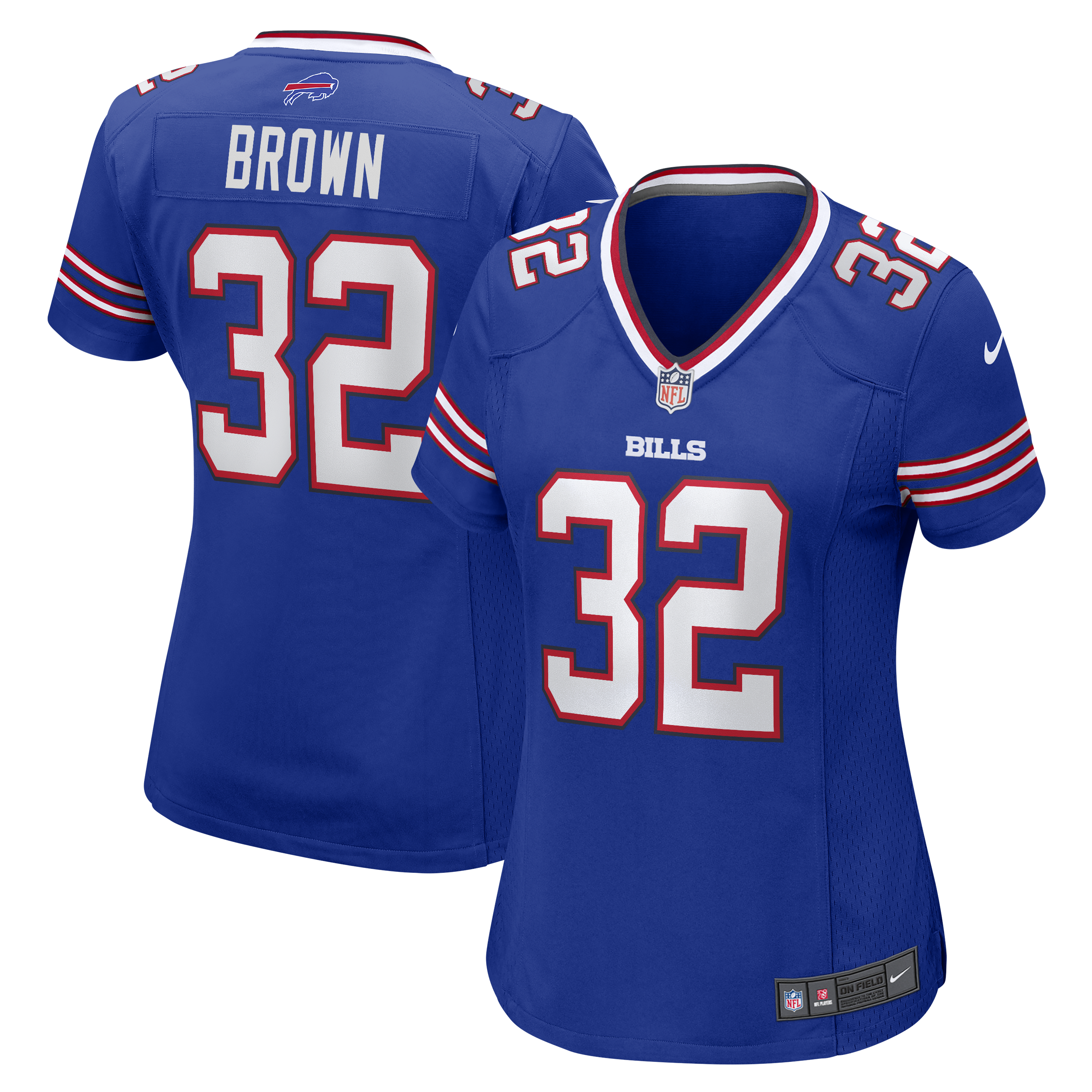 Buffalo Bills Kyron Brown Royal Game NFL Jersey Women's