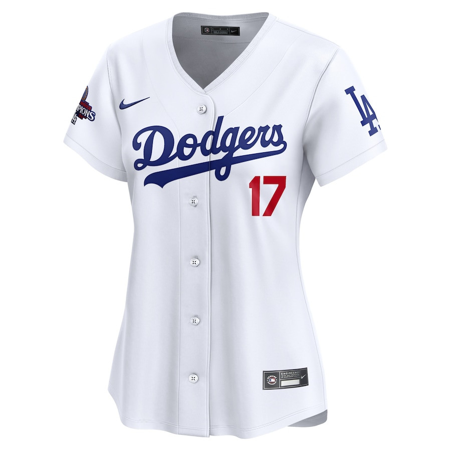 Shohei Ohtani 17 Los Angeles Dodgers 2024 World Series Champions Home Limited White MLB Jersey Women's