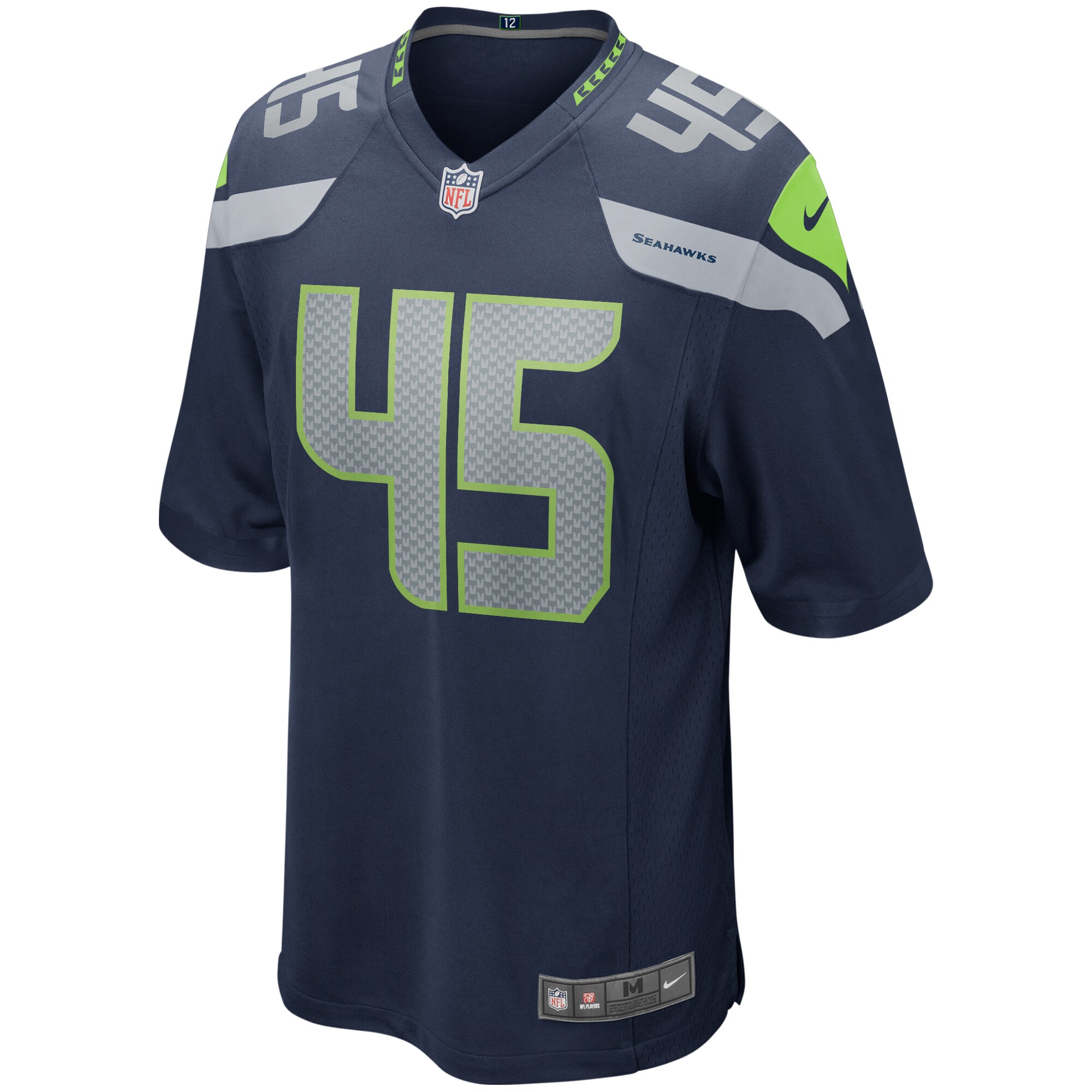 Seattle Seahawks Kenny Easley College Navy Game Retired Player NFL Jersey Men's