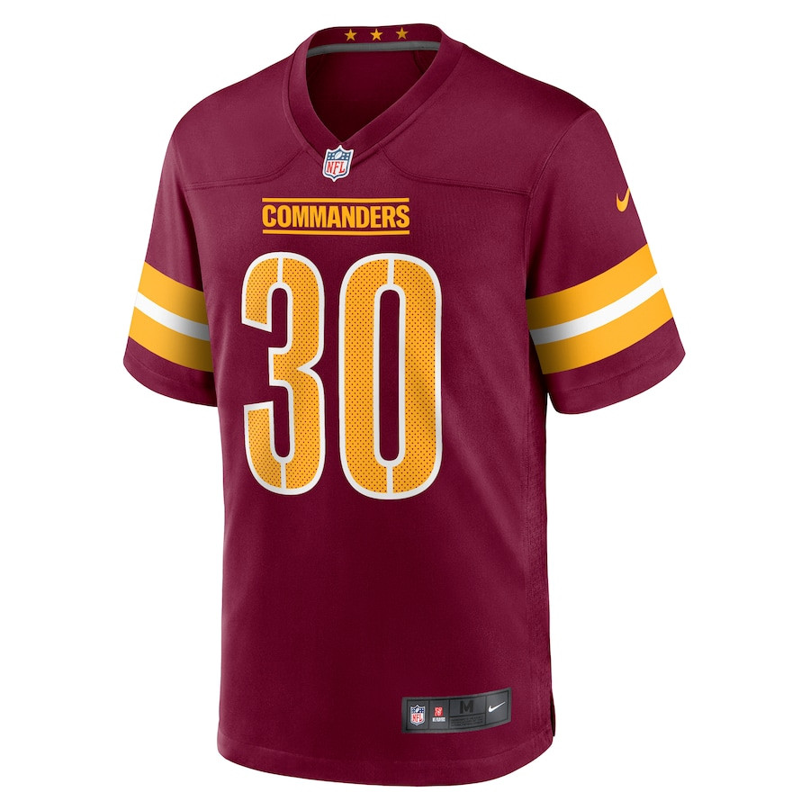 Austin Ekeler 30 Washington Commanders Game Burgundy NFL Jersey Men's