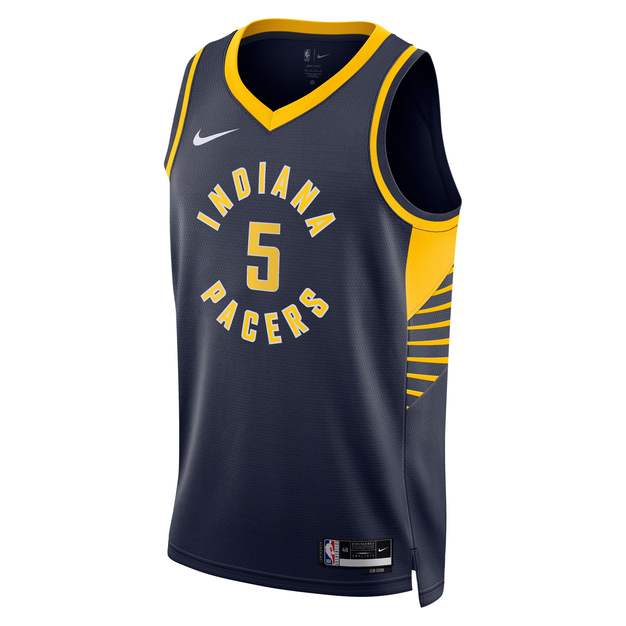Indiana Pacers Icon Edition Swingman Navy Jarace Walke Unisex NBA Jersey Unisex