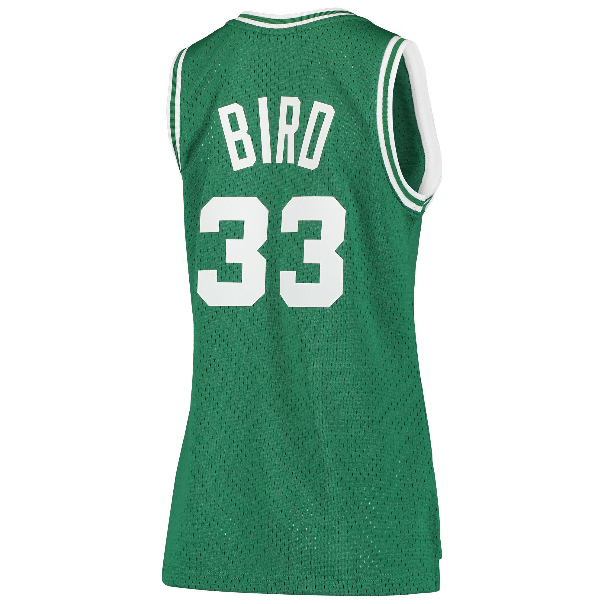 Mitchell Ness Larry Bird Kelly Green Boston Celtics 1985-86 Hardwood Classics Swingman NBA Jersey Women's