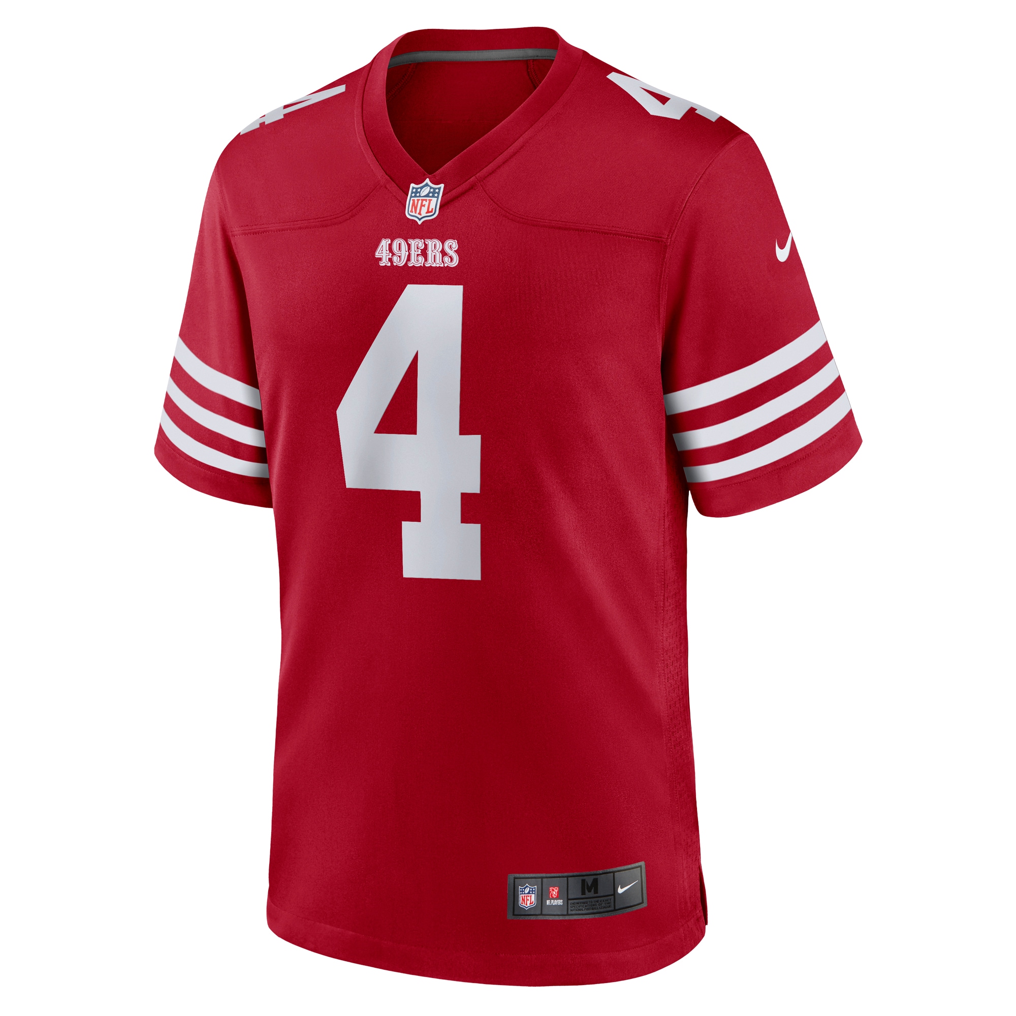 San Francisco 49ers Jake Moody Scarlet Team Game NFL Jersey Men's