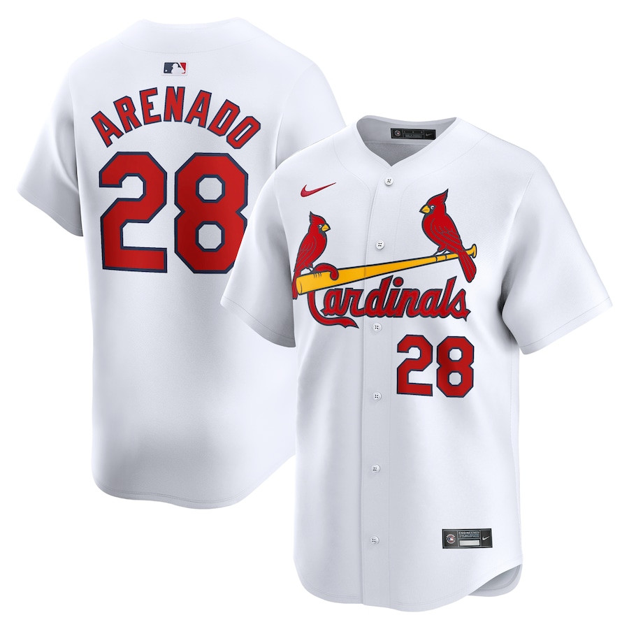 Nolan Arenado 28 St. Louis Cardinals Home Limited White MLB Jersey Youth