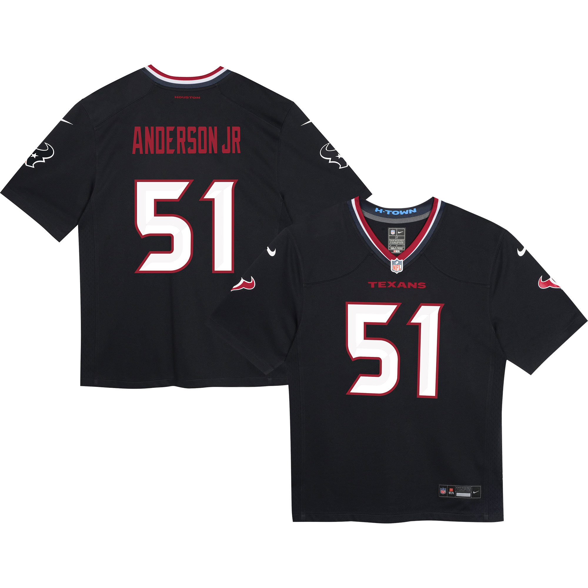Preschool Houston Texans Will Anderson Jr. Navy Game NFL Jersey Men's