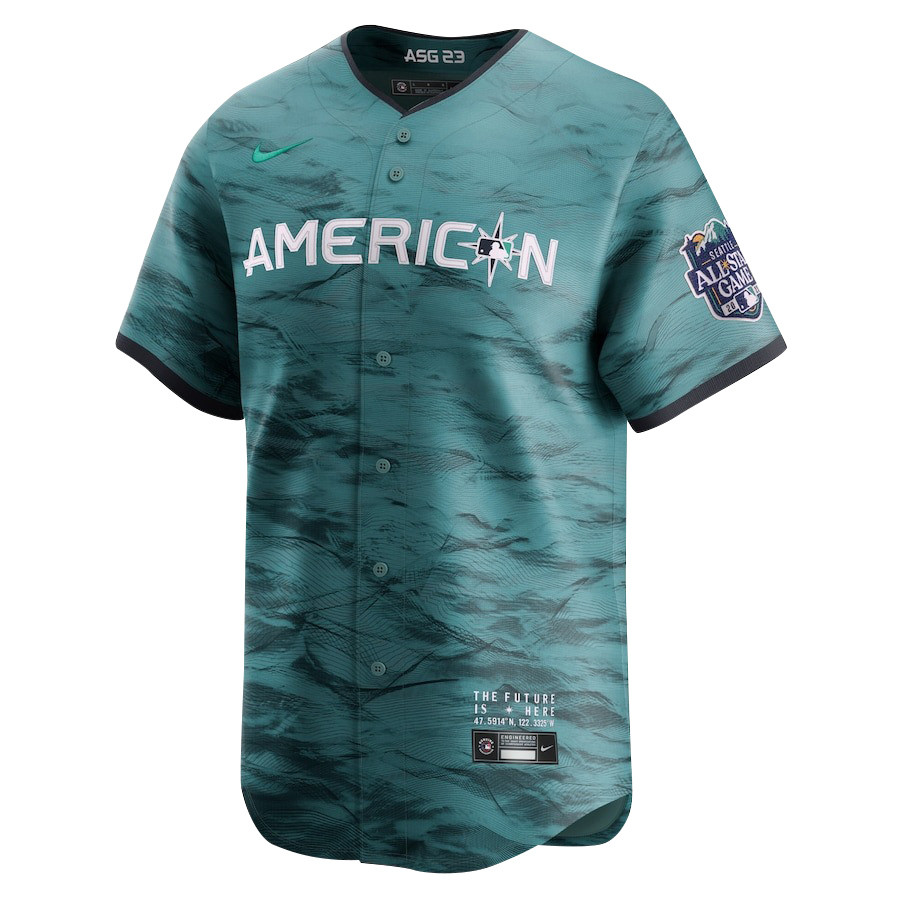 Shohei Ohtani 17 Los Angeles Angels Signed City 2023 All Star Game Limited Player Teal MLB Jersey Men's
