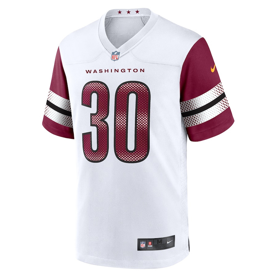 Austin Ekeler 30 Washington Commanders Game White NFL Jersey Men's