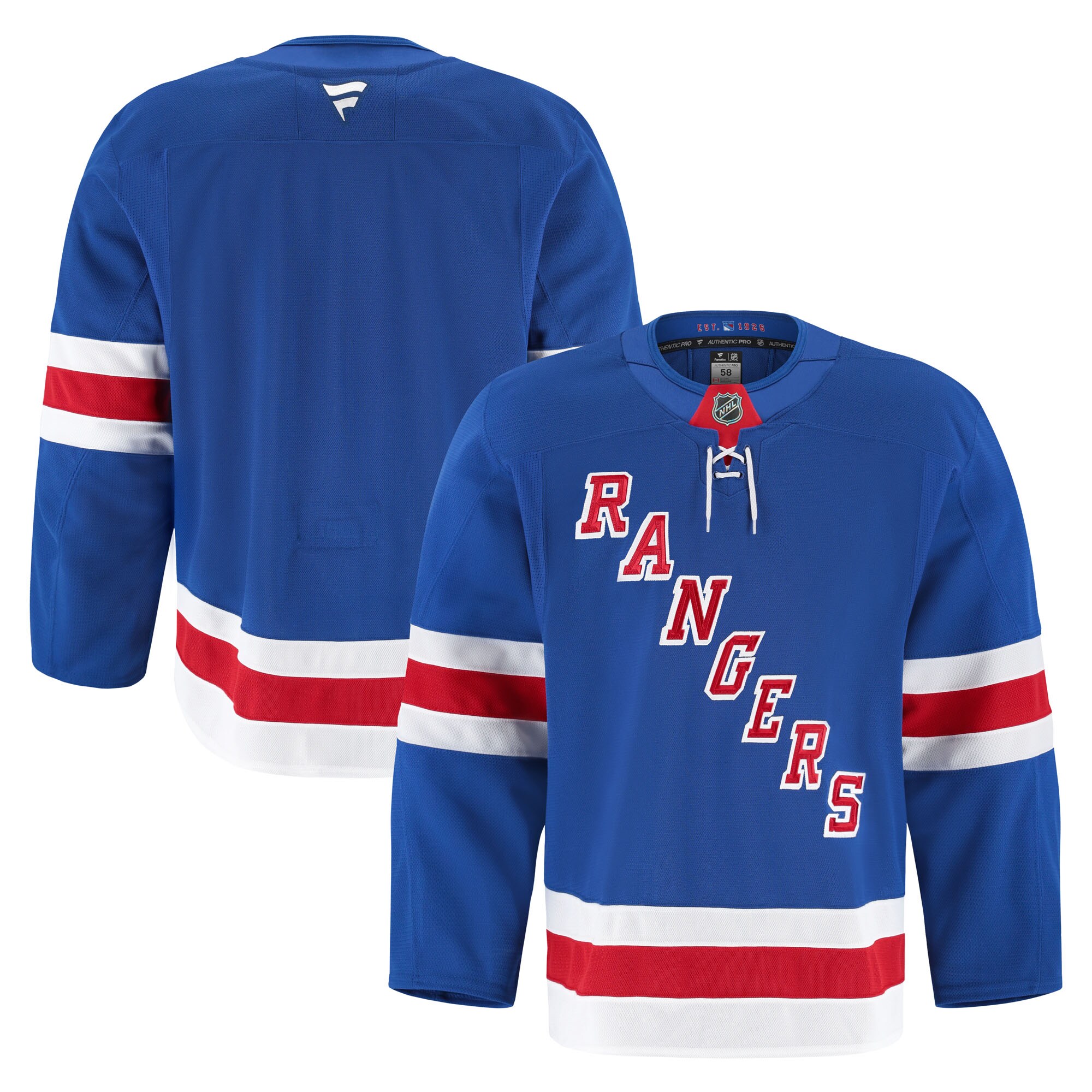 New York Rangers Royal Home Pro NHL Jersey Men's