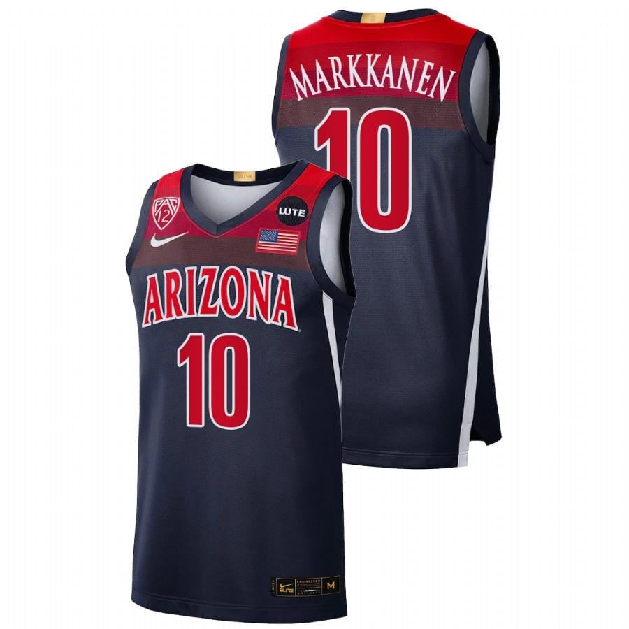 Lauri Markkanen 10 Navy Arizona Wildcats Elite Limited NCAA Jersey Men's