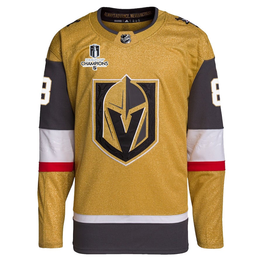 Phil Kessel 8 Vegas Golden Knights Stanley Cup 2023 Champions Patch Home Breakaway Gold NHL Jersey Men's