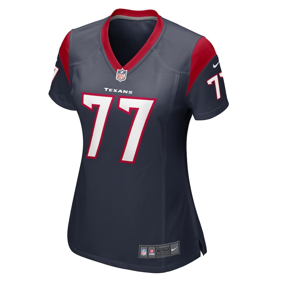 George Fant 77 Houston Texans Game Navy NFL Jersey Women's