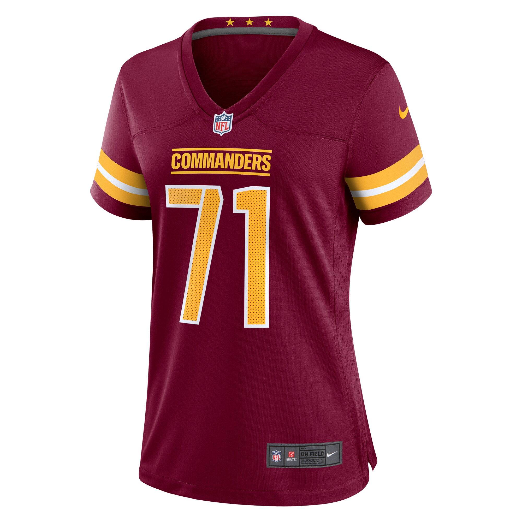 Washington Commanders Andrew Wylie Burgundy Game Player NFL Jersey Women's