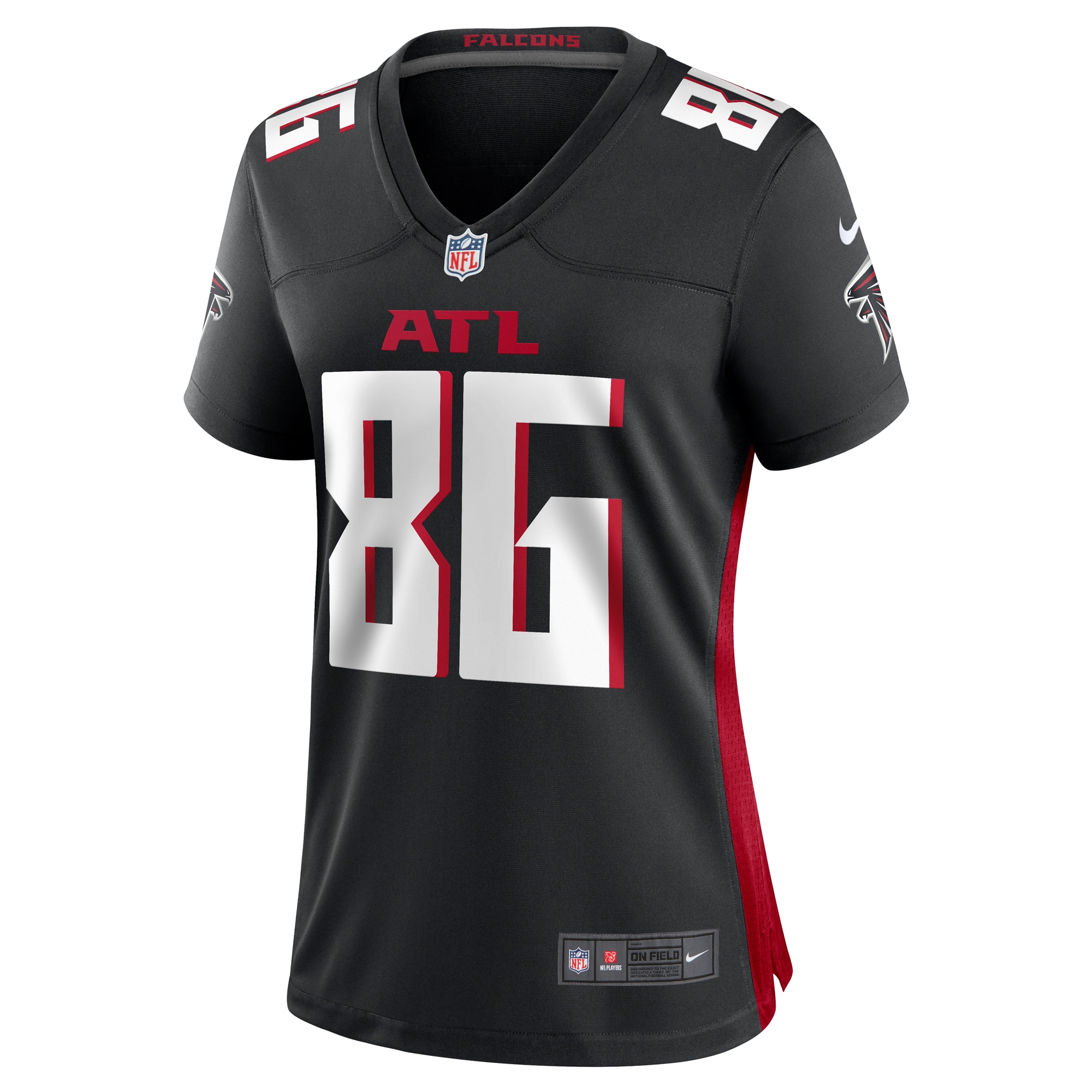 Atlanta Falcons CJ Saunders Black Team Game NFL Jersey Women's