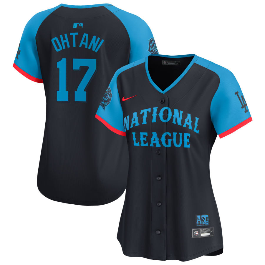 Shohei Ohtani 17 National League 2024 All Star Game Limited Player Navy MLB Jersey Women's