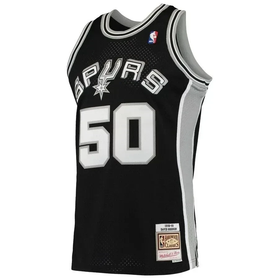 David Robinson San Antonio Spurs Mitchell Ness Hardwood Classics 1998-99 Swingman Black NBA Jersey Men's